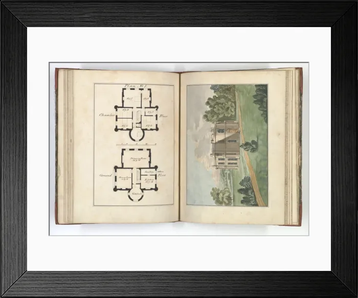 Framed Print : Pages from Brays Designs for Cottages and Villas Framed Print : Pages from Brays Designs for Cottages and Villas