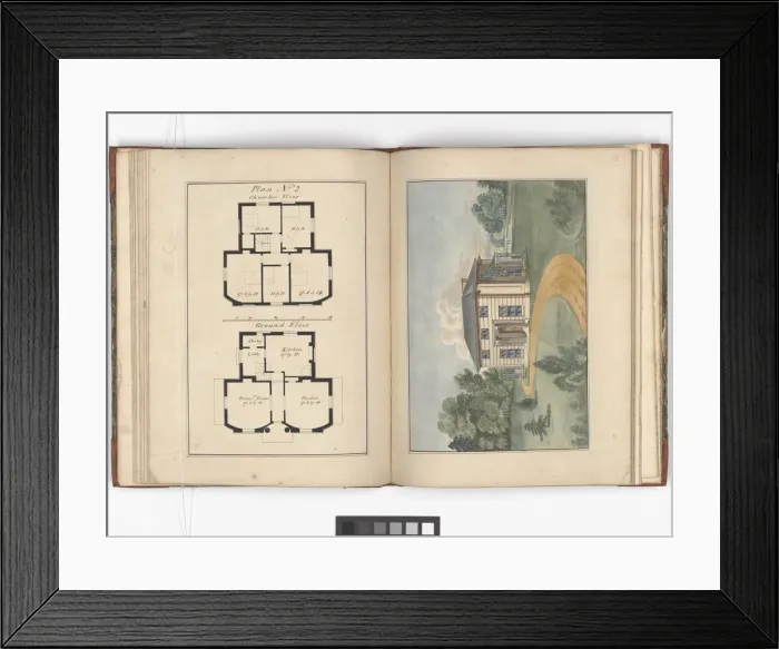 Framed Print : Pages from Brays Designs for Cottages and Villas Framed Print : Pages from Brays Designs for Cottages and Villas