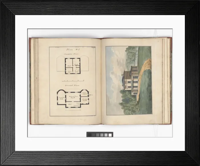 Framed Print : Pages from Brays Designs for Cottages and Villas Framed Print : Pages from Brays Designs for Cottages and Villas
