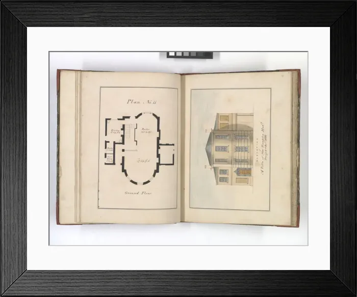 Framed Print : Pages from Brays Designs for Cottages and Villas Framed Print : Pages from Brays Designs for Cottages and Villas