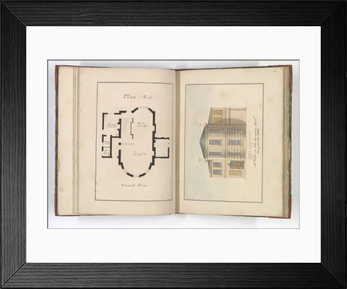 Framed Print : Pages from Brays Designs for Cottages and Villas Framed Print : Pages from Brays Designs for Cottages and Villas