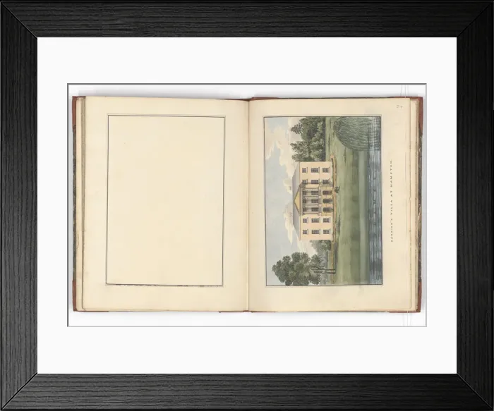 Framed Print : Pages from Brays Designs for Cottages and Villas Framed Print : Pages from Brays Designs for Cottages and Villas