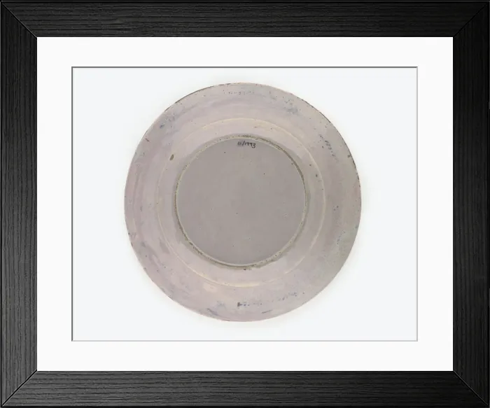 Framed Print : Plate, reverse Framed Print : Plate, reverse