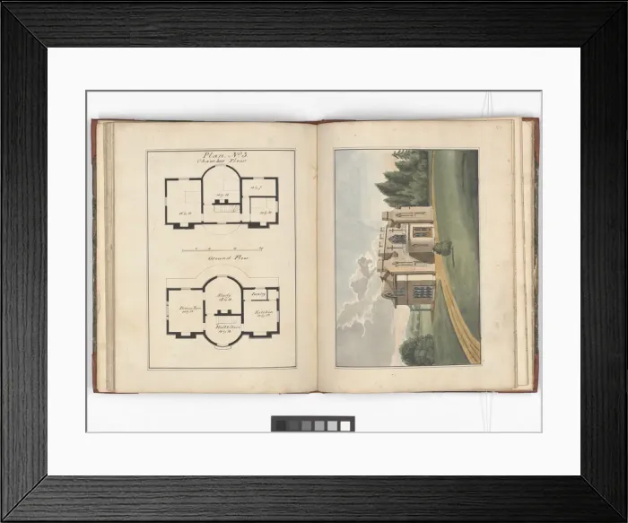 Framed Print : Pages from Brays Designs for Cottages and Villas Framed Print : Pages from Brays Designs for Cottages and Villas