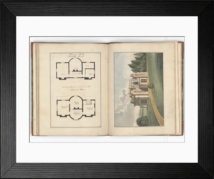 Framed Print : Pages from Brays Designs for Cottages and Villas Framed Print : Pages from Brays Designs for Cottages and Villas