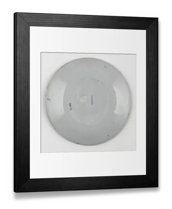 Framed Print : Plate, reverse Framed Print : Plate, reverse