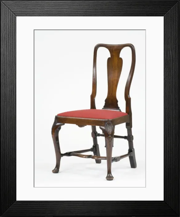 Framed Print : Walnut India-back chair Framed Print : Walnut India-back chair