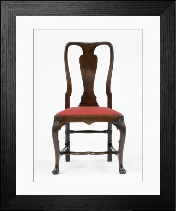 Framed Print : Walnut India-back chair Framed Print : Walnut India-back chair