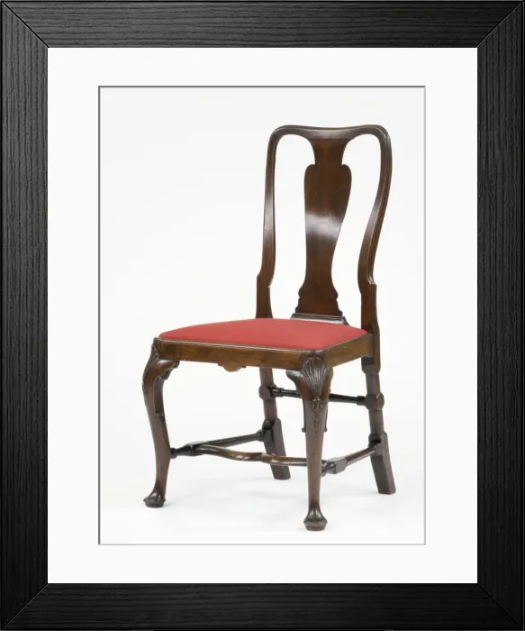 Framed Print : Walnut India-back chair Framed Print : Walnut India-back chair