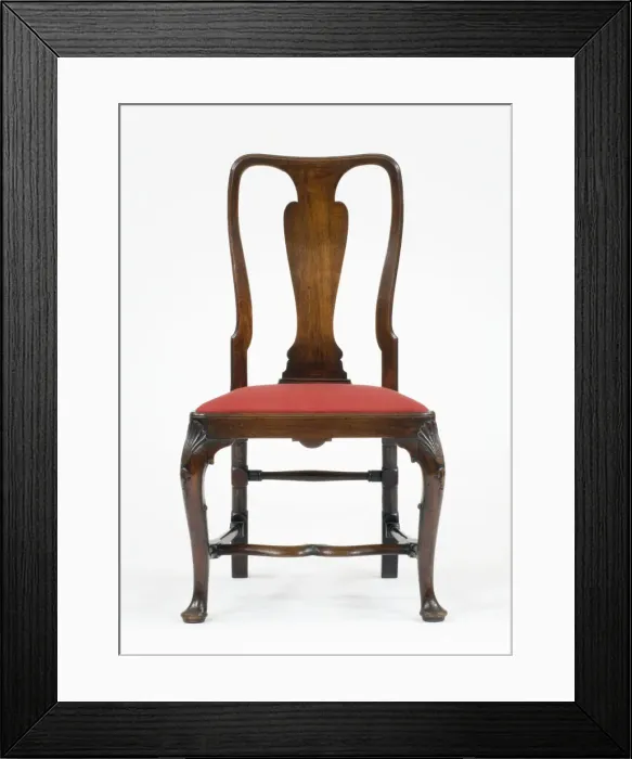 Framed Print : Walnut India-back chair Framed Print : Walnut India-back chair