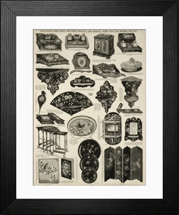 Framed Print : Page from an unknown catalogue Framed Print : Page from an unknown catalogue