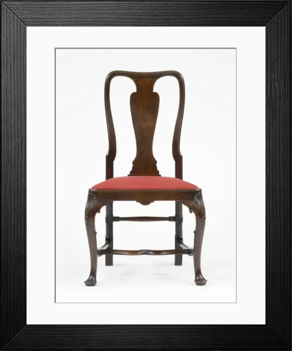 Framed Print : Walnut India-back chair Framed Print : Walnut India-back chair