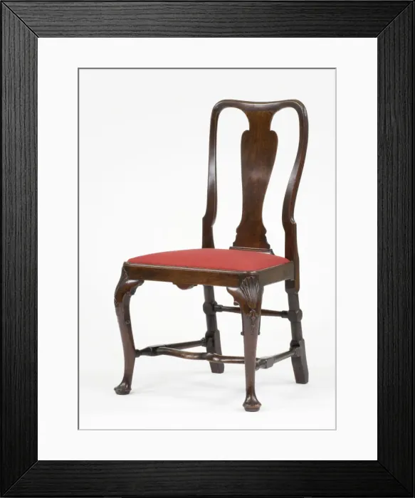 Framed Print : Walnut India-back chair Framed Print : Walnut India-back chair