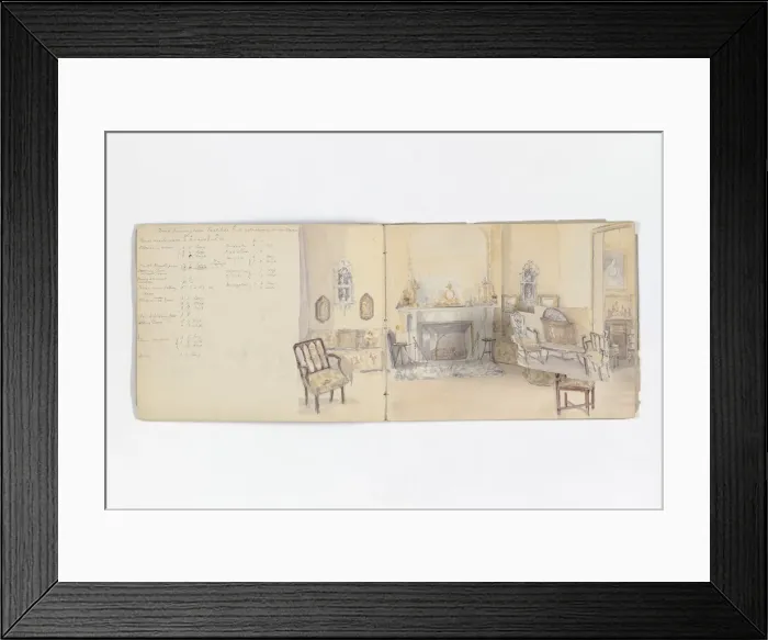 Framed Print : Drawing book illustrated by Mary Gibbs Shapter Framed Print : Drawing book illustrated by Mary Gibbs Shapter