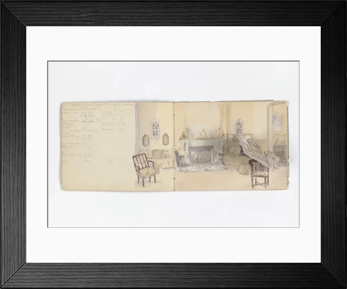 Framed Print : Drawing book illustrated by Mary Gibbs Shapter Framed Print : Drawing book illustrated by Mary Gibbs Shapter