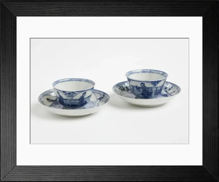 Framed Print : Tea bowls and saucers Framed Print : Tea bowls and saucers