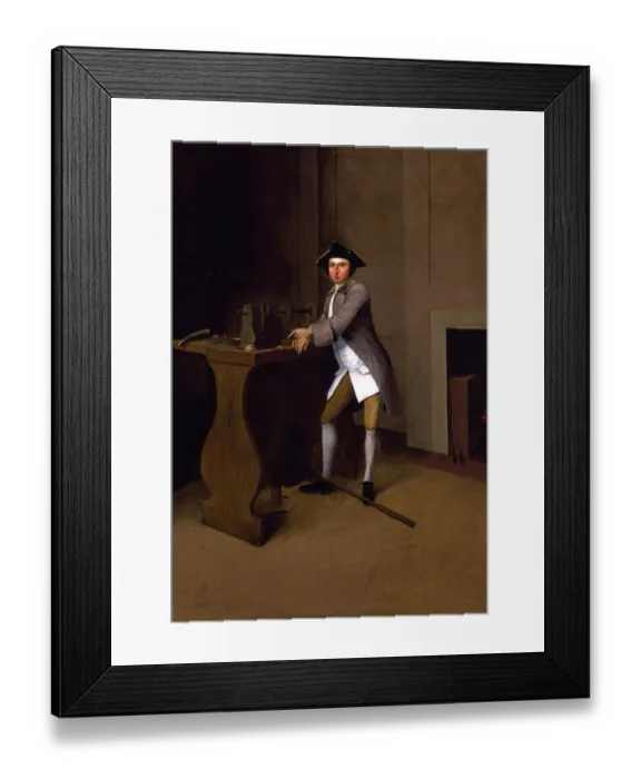 Framed Print : Portrait of a gentleman in an interior, at a lathe Framed Print : Portrait of a gentleman in an interior, at a lathe