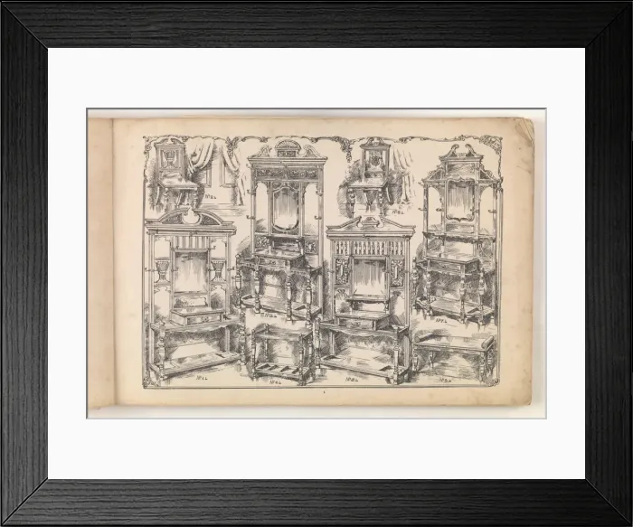 Framed Print : Page from Furniture by C&S. Ltd