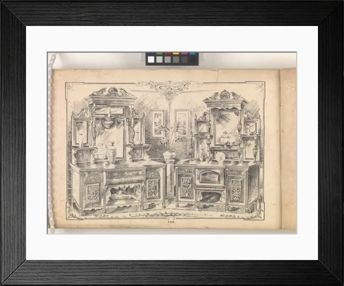 Framed Print : Page from Furniture by C&S. Ltd Framed Print : Page from Furniture by C&S. Ltd