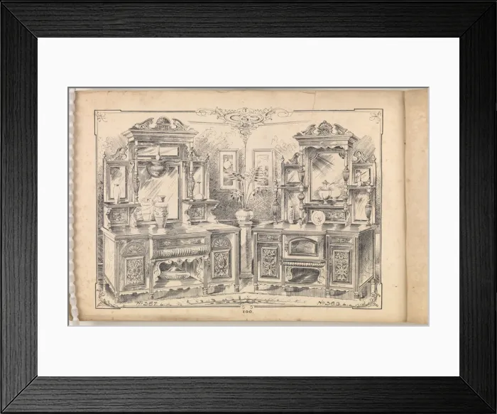 Framed Print : Page from Furniture by C&S. Ltd Framed Print : Page from Furniture by C&S. Ltd