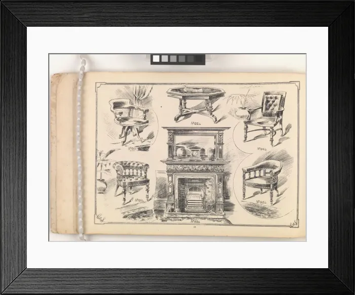 Framed Print : Page from Furniture by C&S. Ltd Framed Print : Page from Furniture by C&S. Ltd