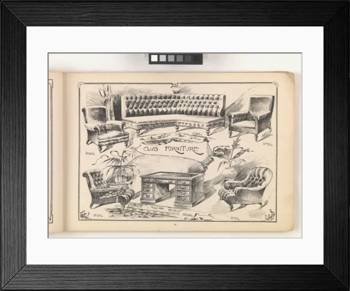 Framed Print : Page from Furniture by C&S. Ltd Framed Print : Page from Furniture by C&S. Ltd
