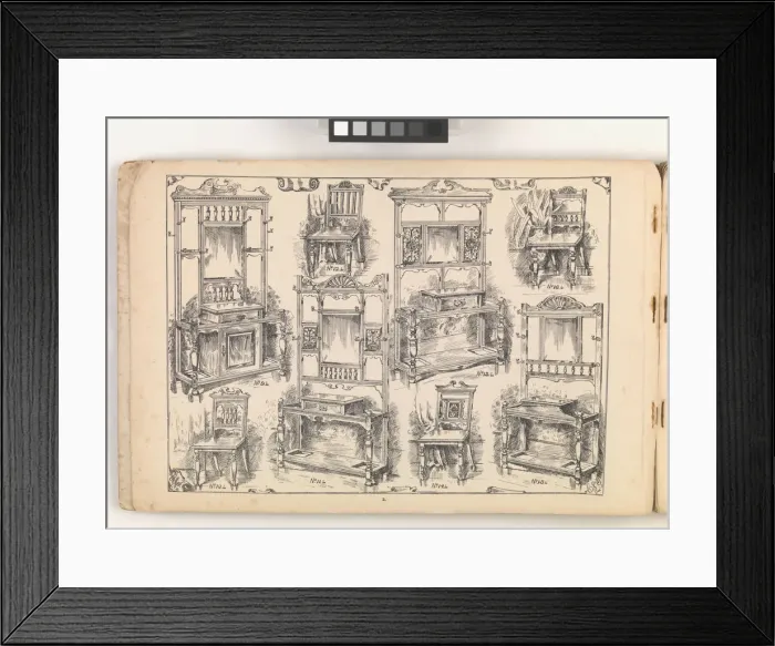 Framed Print : Page from Furniture by C&S. Ltd Framed Print : Page from Furniture by C&S. Ltd