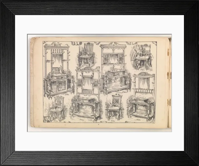 Framed Print : Page from Furniture by C&S. Ltd Framed Print : Page from Furniture by C&S. Ltd