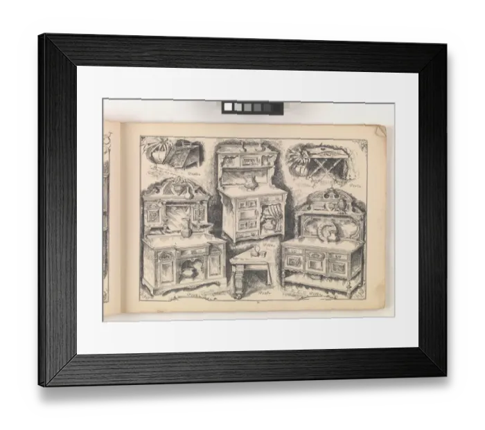 Framed Print : Page from Furniture by C&S. Ltd Framed Print : Page from Furniture by C&S. Ltd
