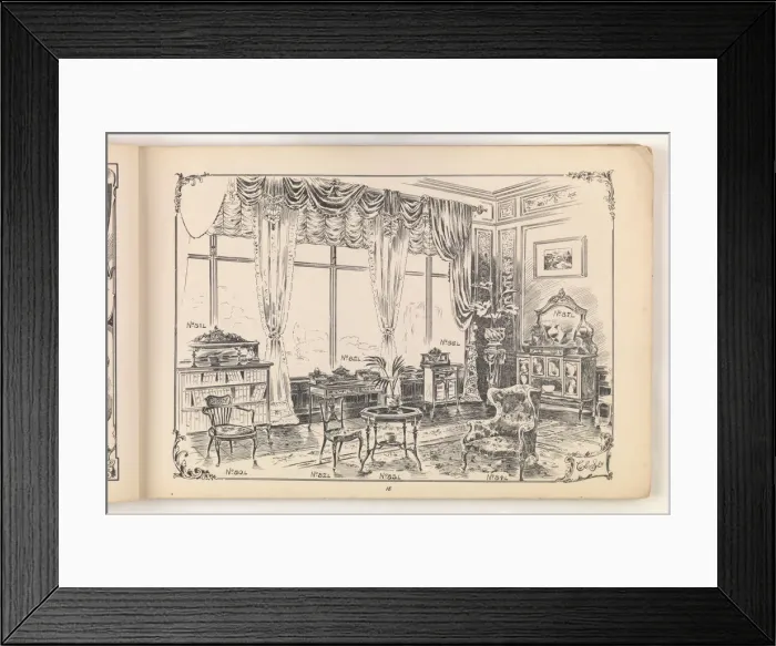 Framed Print : Page from Furniture by C&S. Ltd Framed Print : Page from Furniture by C&S. Ltd