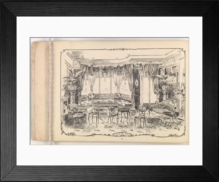 Framed Print : Page from Furniture by C&S. Ltd Framed Print : Page from Furniture by C&S. Ltd