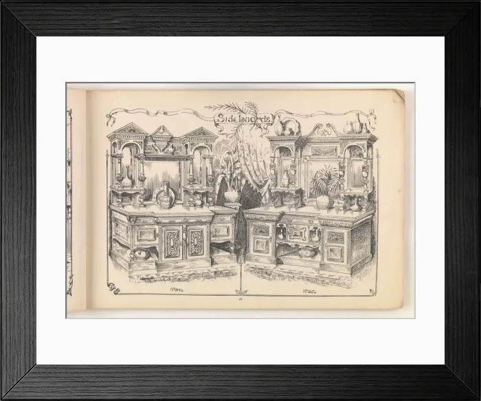 Framed Print : Page from Furniture by C&S. Ltd Framed Print : Page from Furniture by C&S. Ltd