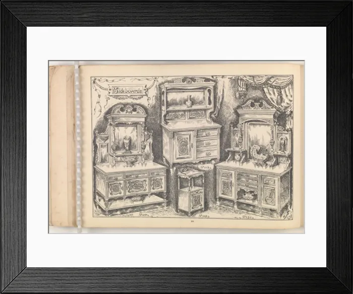 Framed Print : Page from Furniture by C&S. Ltd Framed Print : Page from Furniture by C&S. Ltd