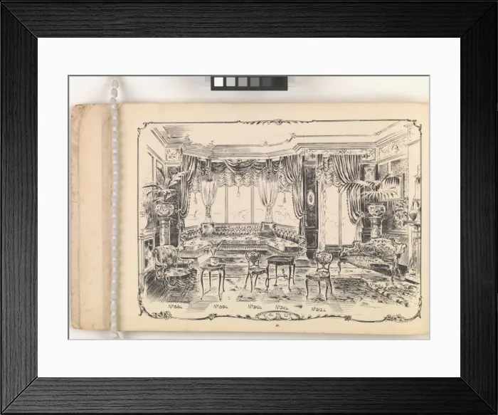 Framed Print : Page from Furniture by C&S. Ltd Framed Print : Page from Furniture by C&S. Ltd