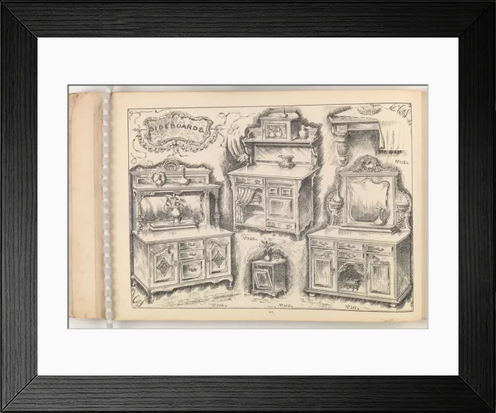 Framed Print : Page from Furniture by C&S. Ltd Framed Print : Page from Furniture by C&S. Ltd