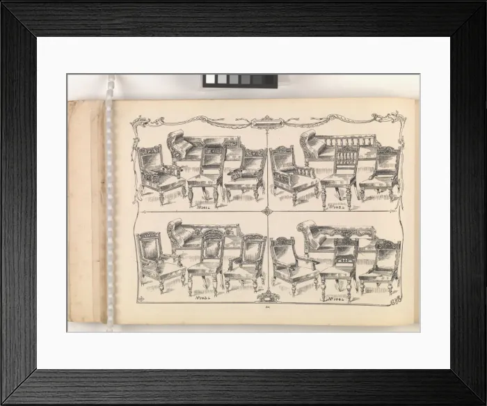 Framed Print : Page from Furniture by C&S. Ltd Framed Print : Page from Furniture by C&S. Ltd