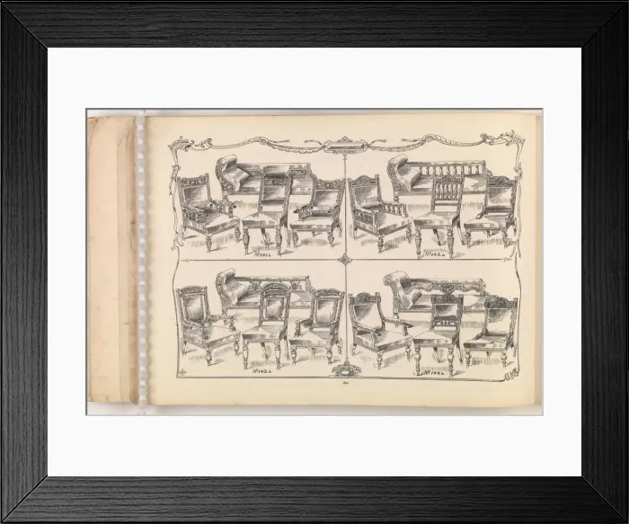 Framed Print : Page from Furniture by C&S. Ltd Framed Print : Page from Furniture by C&S. Ltd