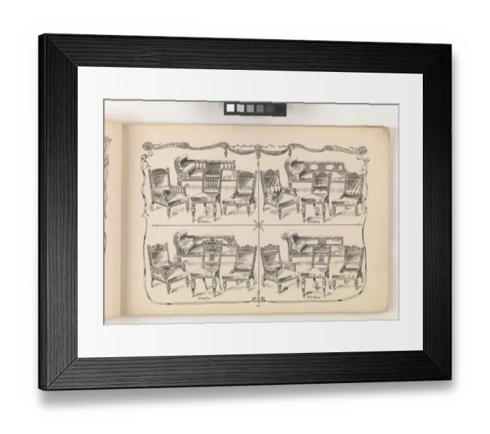 Framed Print : Page from Furniture by C&S. Ltd Framed Print : Page from Furniture by C&S. Ltd