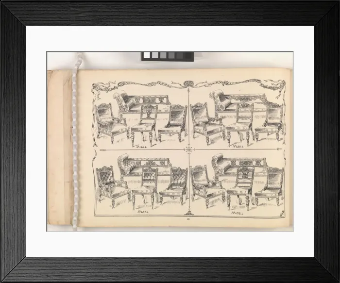 Framed Print : Page from Furniture by C&S. Ltd Framed Print : Page from Furniture by C&S. Ltd