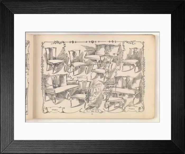 Framed Print : Page from Furniture by C&S. Ltd Framed Print : Page from Furniture by C&S. Ltd