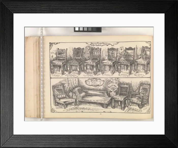 Framed Print : Page from Furniture by C&S. Ltd Framed Print : Page from Furniture by C&S. Ltd