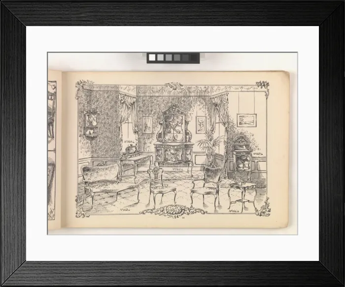 Framed Print : Page from Furniture by C&S. Ltd Framed Print : Page from Furniture by C&S. Ltd