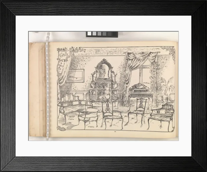 Framed Print : Page from Furniture by C&S. Ltd Framed Print : Page from Furniture by C&S. Ltd
