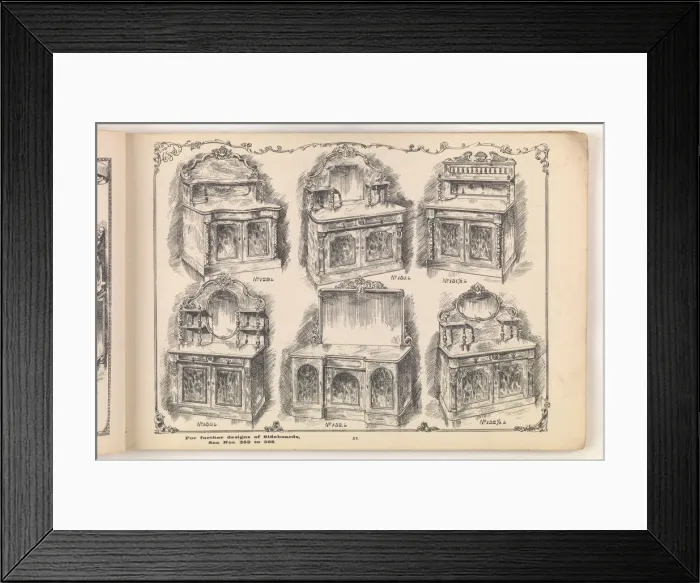 Framed Print : Page from Furniture by C&S. Ltd Framed Print : Page from Furniture by C&S. Ltd