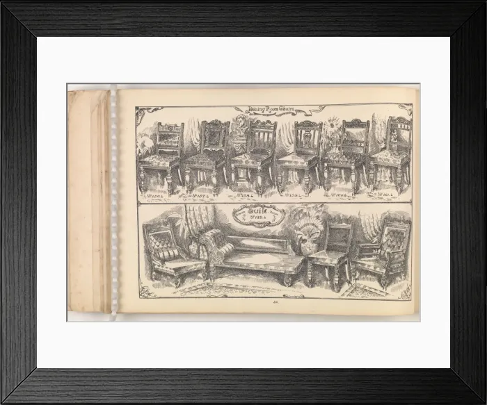Framed Print : Page from Furniture by C&S. Ltd Framed Print : Page from Furniture by C&S. Ltd