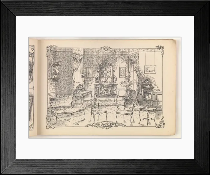 Framed Print : Page from Furniture by C&S. Ltd Framed Print : Page from Furniture by C&S. Ltd