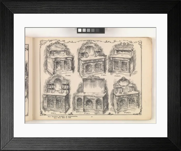 Framed Print : Page from Furniture by C&S. Ltd Framed Print : Page from Furniture by C&S. Ltd
