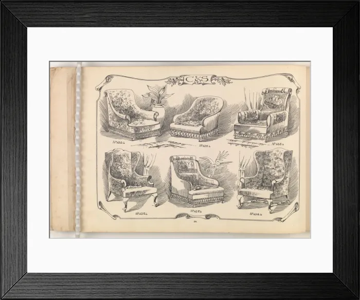 Framed Print : Page from Furniture by C&S. Ltd Framed Print : Page from Furniture by C&S. Ltd