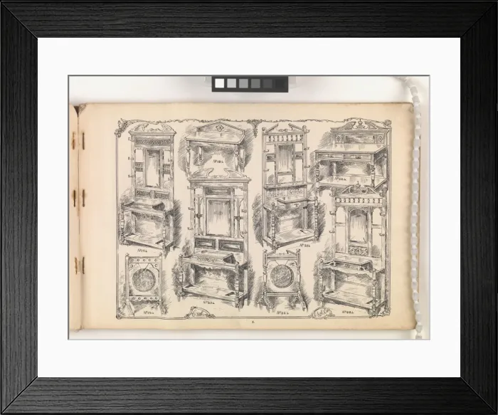 Framed Print : Page from Furniture by C&S. Ltd Framed Print : Page from Furniture by C&S. Ltd