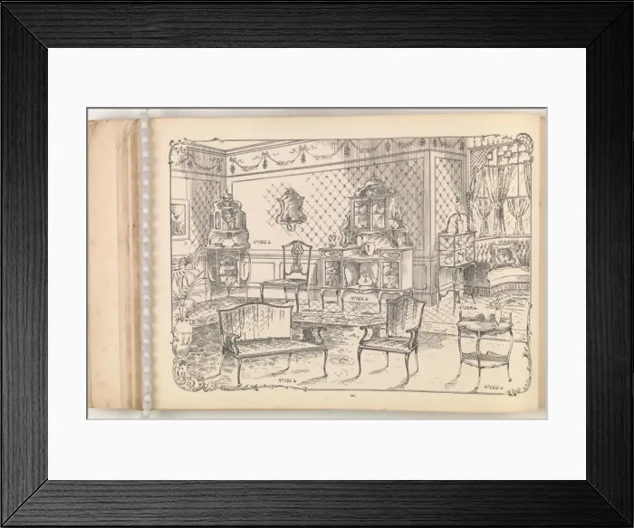 Framed Print : Page from Furniture by C&S. Ltd Framed Print : Page from Furniture by C&S. Ltd